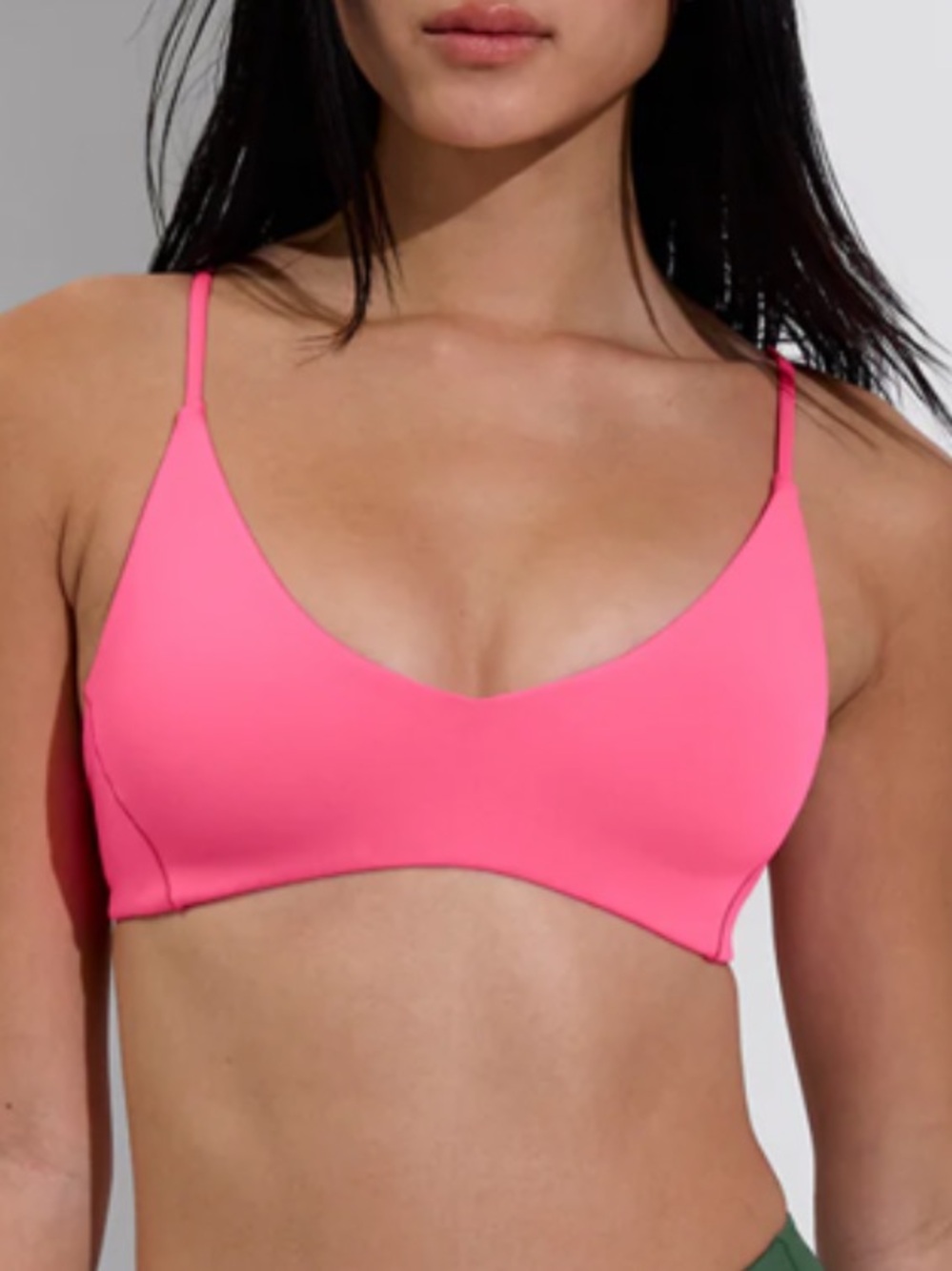 Left on Friday Sunday Bikini Top  Zinc Neon Pink